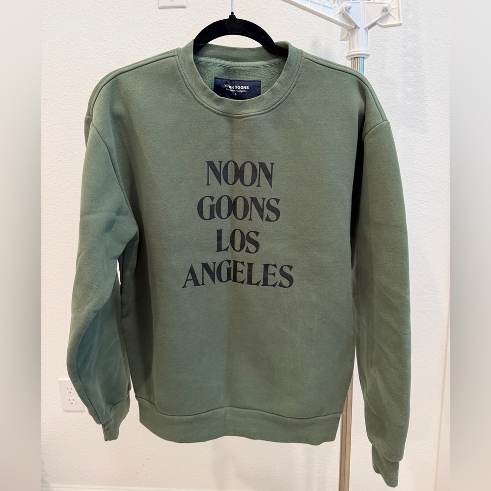 Noon Goons LA - Crew Neck Green Pullover - Small